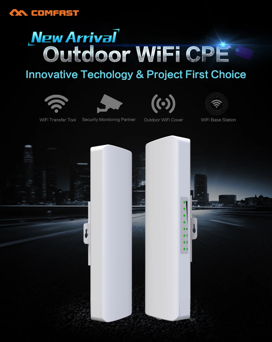 Высокая мощность 500 МВт Беспроводной WI-FI маршрутизатор Ретранслятор CPE Long Range 2 км