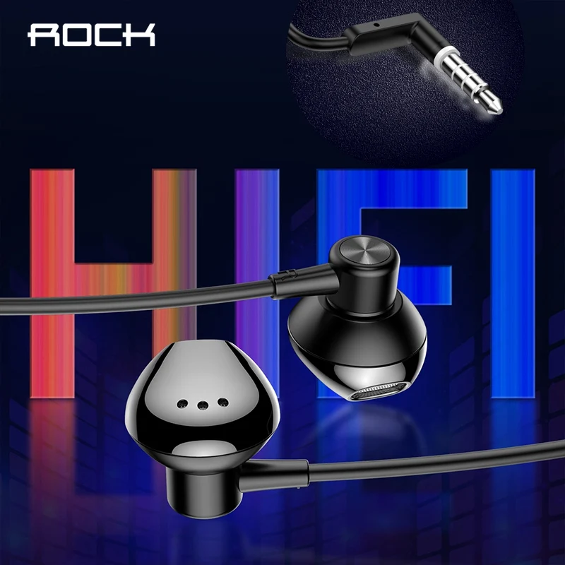 ROCK Stereo Earphone 3.5mm Jack semi-in-ear Earphone with microphone High Fidelity Metal Wired Headset for Samsung Xiaomi Laptop
ROCK Stereo Earphone 3.5mm Jack semi-in-ear Earphone with microphone High Fidelity Metal Wired Headset for Samsung Xiaomi Laptop