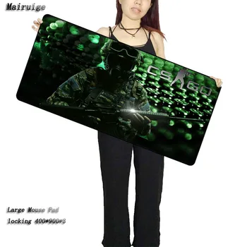 

Mairuige 900*400*4MM Thicken CS GO Print Locking Edge PC Computer Gaming Mousepad Rubber Play Mat For League of Legends Dota 2