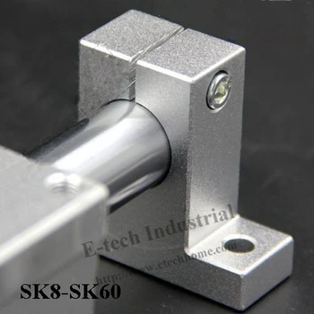 8 pcs/lot Linear Shaft Support 8mm Linear Bracket SK8 CNC Linear Rail Holder Vertical Shaft Support CNC Linear Motion Bracket