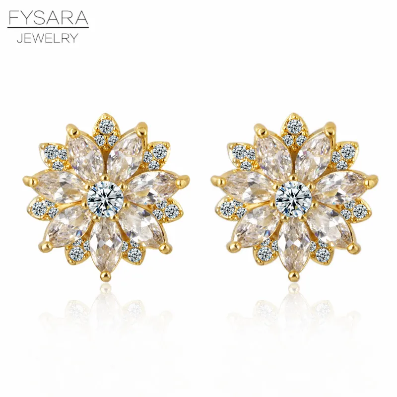 FYSARA Fashionable Fantasy Fashion Earrings Gold Color Crystal Zirconia Jewelry Bloom Flower Earrings Jewelry Statement Earring
FYSARA Fashionable Fantasy Fashion Earrings Gold Color Crystal Zirconia Jewelry Bloom Flower Earrings Jewelry Statement Earring