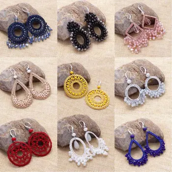 2020 Summer Bohemian Hand-woven Crystal Inlaid Pendant Earrings Drop Dangle Earrings Fashion Jewelry For Women Accessories New
2020 Summer Bohemian Hand-woven Crystal Inlaid Pendant Earrings Drop Dangle Earrings Fashion Jewelry For Women Accessories New