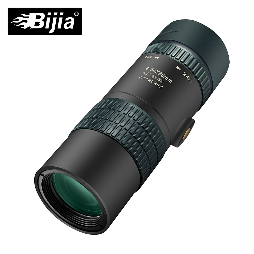 BIJIA 8-24x30 Professional HD Zoom Monocular High Quality Pocket Hunting Telescope Optical BAK4 Prism with Tripod Interface
BIJIA 8-24x30 Professional HD Zoom Monocular High Quality Pocket Hunting Telescope Optical BAK4 Prism with Tripod Interface
