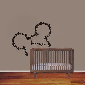 Wall Vinyl Sticker Decals Art Home Decor Design Mural Personalized Custom Baby Name Head Mice Ears Mickey Mouse Gift Kids
Wall Vinyl Sticker Decals Art Home Decor Design Mural Personalized Custom Baby Name Head Mice Ears Mickey Mouse Gift Kids