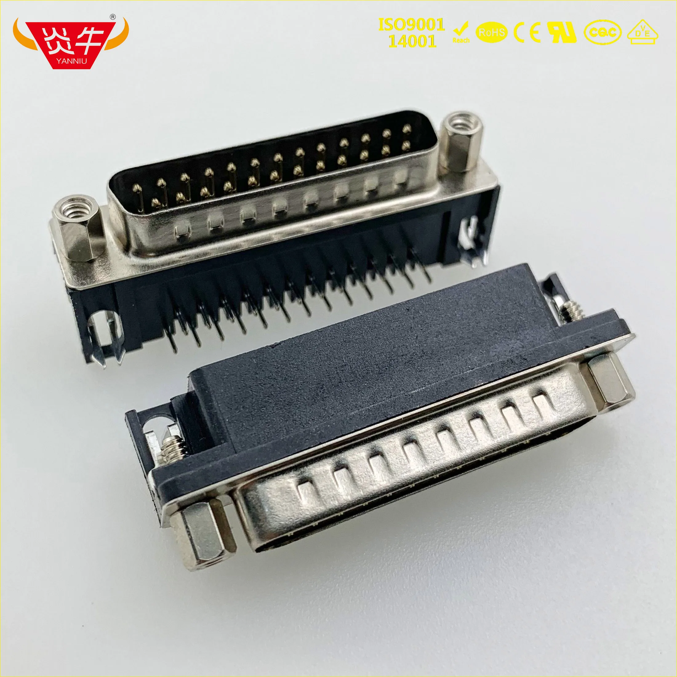 DR-25P RS232 WITH SOCKET DR25Pin D-SUB SERIES MALE RIGHT ANGLE PCB CONNECTOR CONTACT PART OF THE GOLD-PLATED 3Au YANNIU
DR-25P RS232 WITH SOCKET DR25Pin D-SUB SERIES MALE RIGHT ANGLE PCB CONNECTOR CONTACT PART OF THE GOLD-PLATED 3Au YANNIU