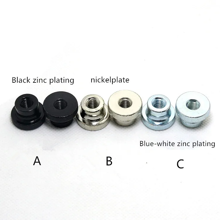 GB806 top marginlmperf knurl nut M3 M4 M5 M6 M8 M10 nickel heating bed adjusting galvanized nickeling black 1bag
GB806 top marginlmperf knurl nut M3 M4 M5 M6 M8 M10 nickel heating bed adjusting galvanized nickeling black 1bag