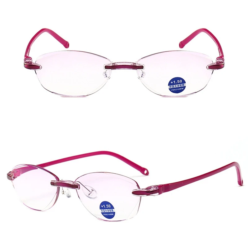 Reading Glasses Rimless Presbyopia Hyperopia Blue Light Blocking Frameless Magnifier Red Eyewear +1.0,+1.5,+2.0,+2.5,+3.0
Reading Glasses Rimless Presbyopia Hyperopia Blue Light Blocking Frameless Magnifier Red Eyewear +1.0,+1.5,+2.0,+2.5,+3.0