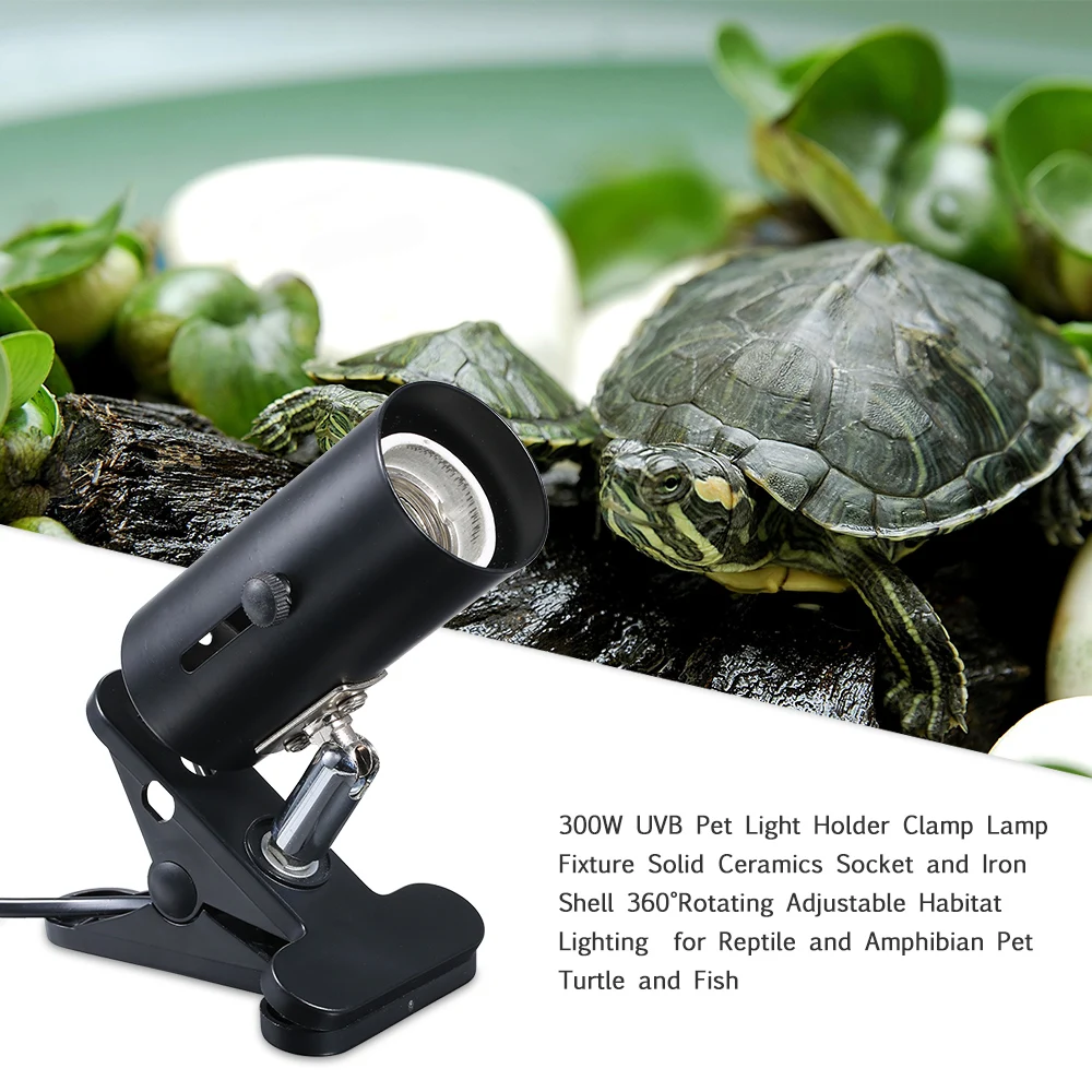 300W Stand Metal Heating Bulb Clip Turtle With Switch Fish Tank Pet Reptile Lamp Holder Light Clamp UVA+UVB Base Habitat Fixture
300W Stand Metal Heating Bulb Clip Turtle With Switch Fish Tank Pet Reptile Lamp Holder Light Clamp UVA+UVB Base Habitat Fixture