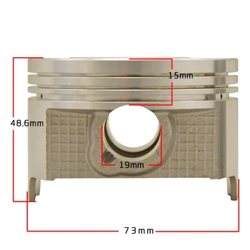 Pin Dia 19mm Assembly Accessories Motorcycle Engine parts STD 73mm 73.25mm 73.5mm 73.75mm 74mm pistons & rings Kit For AN250
Pin Dia 19mm Assembly Accessories Motorcycle Engine parts STD 73mm 73.25mm 73.5mm 73.75mm 74mm pistons & rings Kit For AN250