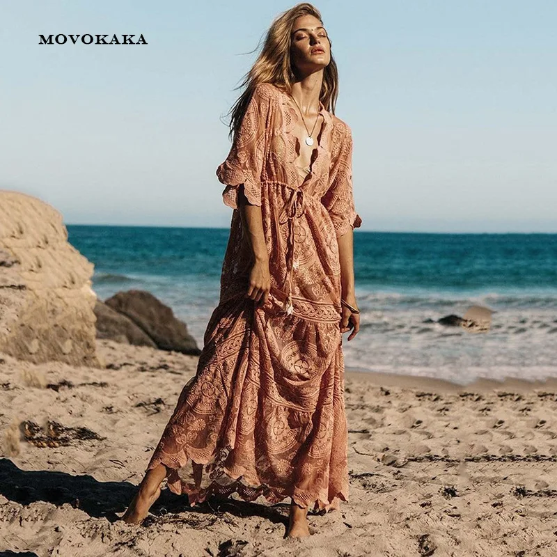 Hot spring summer pink lace dress women long Dresses elegant vestidos plus size dress beach casual sexy Sunscreen Dresses Women
Hot spring summer pink lace dress women long Dresses elegant vestidos plus size dress beach casual sexy Sunscreen Dresses Women