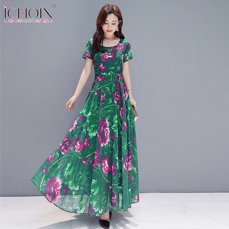 2019 New Summer Boho Long Dress Woman Plus size Casual Floral Print Maxi Beach Dress Chiffon Vintage Evening Party Vestido S-3XL
2019 New Summer Boho Long Dress Woman Plus size Casual Floral Print Maxi Beach Dress Chiffon Vintage Evening Party Vestido S-3XL