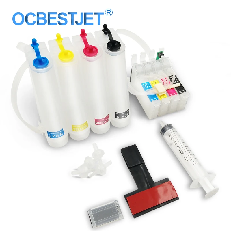 T1401-T1404 Continuous Ink Supply System For Epson NX635 TX525FW TX560WD TX620FWD WF-3520 WF-7510 CISS Cartridge 4Colors/Set
T1401-T1404 Continuous Ink Supply System For Epson NX635 TX525FW TX560WD TX620FWD WF-3520 WF-7510 CISS Cartridge 4Colors/Set
