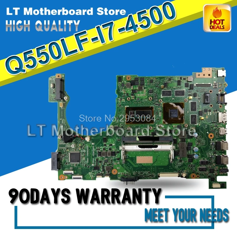 For ASUS Q550LF I7-4500 Laptop Motherboard System Board Main Board Mainboard Card Logic Board Tested S-4
For ASUS Q550LF I7-4500 Laptop Motherboard System Board Main Board Mainboard Card Logic Board Tested S-4