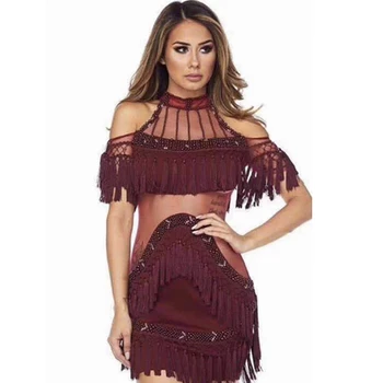 2019 Newest Elegant Beading Sexy Short Sleeve Mesh Wine Red Black Pink White Dress Fashion Off The Shoulder Summer Tassel Festa
2019 Newest Elegant Beading Sexy Short Sleeve Mesh Wine Red Black Pink White Dress Fashion Off The Shoulder Summer Tassel Festa
