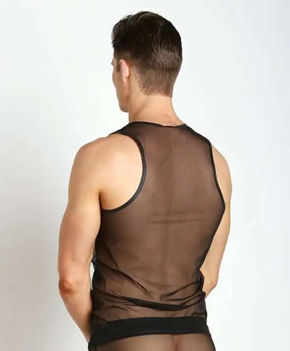 Men's Elastic Sleeveless Vest View 2