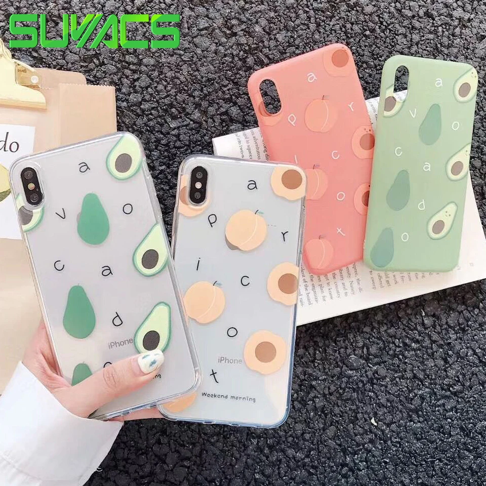 SUYACS Phone Case For iPhone 6 6S 7 8 Plus X XS MAX XR Hot Cute Fruit Avocado Transparent Soft TPU Phone Shells Case Bag
SUYACS Phone Case For iPhone 6 6S 7 8 Plus X XS MAX XR Hot Cute Fruit Avocado Transparent Soft TPU Phone Shells Case Bag