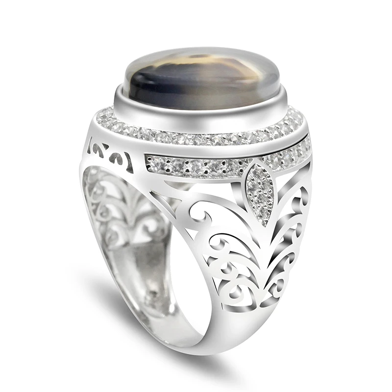 Men Ring 925 Sterling Silver Oval Nature Stone CZ Hollow Design Vintage Punk Finger Ring for Man Party Street Fashion Jewelry
Men Ring 925 Sterling Silver Oval Nature Stone CZ Hollow Design Vintage Punk Finger Ring for Man Party Street Fashion Jewelry