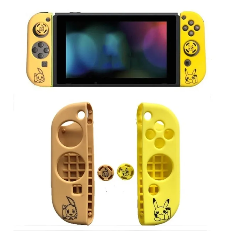 Left&Right Anti-slip Silicone Joy-Con Controller Protector Case Cover + Joystick Thumb Stick Grip Caps for Nintend Switch
Left&Right Anti-slip Silicone Joy-Con Controller Protector Case Cover + Joystick Thumb Stick Grip Caps for Nintend Switch