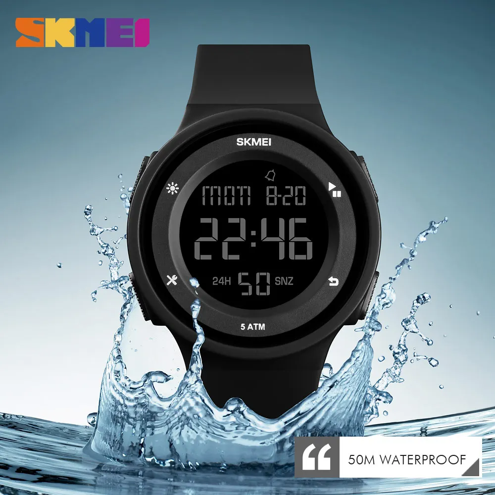 SKMEI LED Fashion Men Watch Silicone Outdoor Sports Watches Waterproof Digital Watch Men Clock Relogio Masculino
SKMEI LED Fashion Men Watch Silicone Outdoor Sports Watches Waterproof Digital Watch Men Clock Relogio Masculino