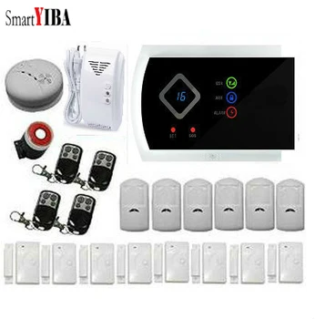 SmartYIBA Touch Wireless Home Alarm System PIR Motion Sensor Gas Leak Alarmes Fire/Smoke Detector APP Control GSM Alarm System
SmartYIBA Touch Wireless Home Alarm System PIR Motion Sensor Gas Leak Alarmes Fire/Smoke Detector APP Control GSM Alarm System
