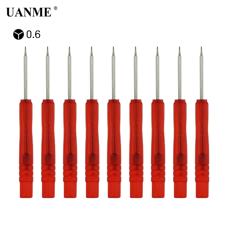 UANME 10PCS/LOT Mini Y-Type 0.6 Screwdriver Set For iPhone 7 8 X Cell Phone Repair Tools
UANME 10PCS/LOT Mini Y-Type 0.6 Screwdriver Set For iPhone 7 8 X Cell Phone Repair Tools