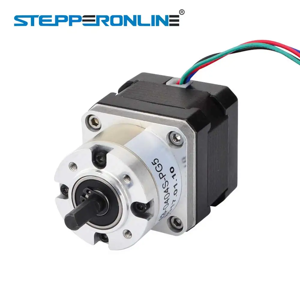 5:1 Planetary Gearbox Stepper Motor Nema 17 Gear Stepper Motor 0.4A for DIY CNC Robot 3D Printer 17HS13-0404S-PG5
5:1 Planetary Gearbox Stepper Motor Nema 17 Gear Stepper Motor 0.4A for DIY CNC Robot 3D Printer 17HS13-0404S-PG5