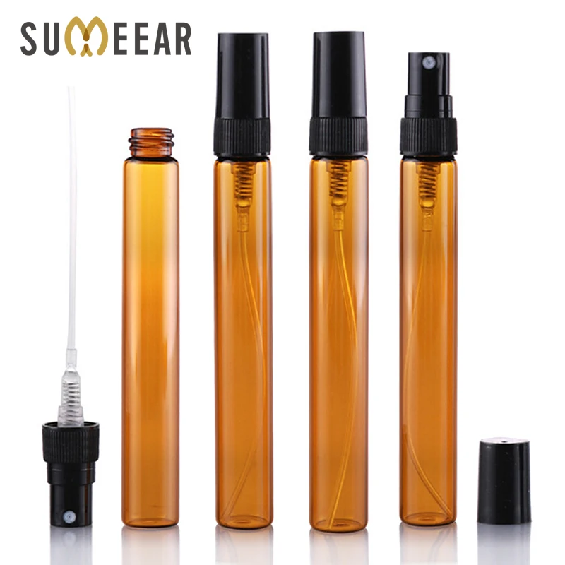 100 Pieces/Lot 10ML Empty Spray Bottle Amber Essential oil Bottles Refillable Perfume Bottle Atomizer Cosmetic Container Travel
100 Pieces/Lot 10ML Empty Spray Bottle Amber Essential oil Bottles Refillable Perfume Bottle Atomizer Cosmetic Container Travel