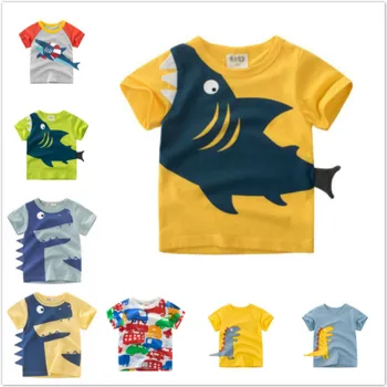 2019 New Baby Boys T Shirts Summer Cotton Cartoon Shark Dinosaur Printed Short Sleeve T-Shirts Kids Clothes Girls Tops Tee 1-8T
2019 New Baby Boys T Shirts Summer Cotton Cartoon Shark Dinosaur Printed Short Sleeve T-Shirts Kids Clothes Girls Tops Tee 1-8T