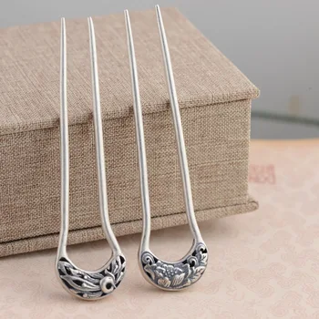 Classic Women Phoenix Peony Hair Pin Gift Antique Hair Stick 925 Sterling Silver
Classic Women Phoenix Peony Hair Pin Gift Antique Hair Stick 925 Sterling Silver