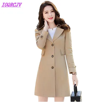 Boutique trench coat Women 2018 spring autumn Windbreaker for female Plus size Slim coat Medium length lady top IOQRCJV H304
Boutique trench coat Women 2018 spring autumn Windbreaker for female Plus size Slim coat Medium length lady top IOQRCJV H304