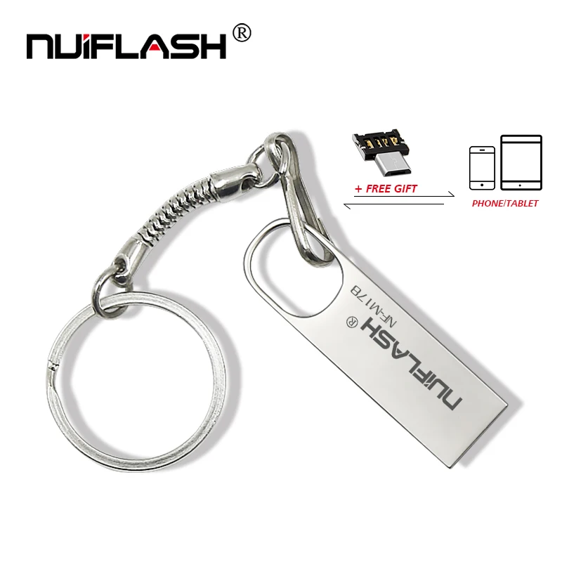 nuiflash USB Flash 2.0 Drive 32gb silver/gray Metal flash disk Pen Drive 64gb Memory stick 16gb 8gb 4gb pendrive with key ring
nuiflash USB Flash 2.0 Drive 32gb silver/gray Metal flash disk Pen Drive 64gb Memory stick 16gb 8gb 4gb pendrive with key ring