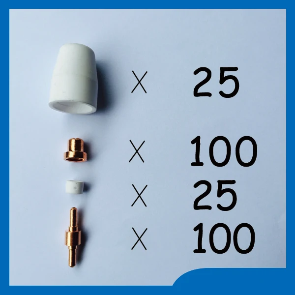 Double eleven shopping spree 250pcs PT 31 LG 40 30/40A Air Plasma Cutter Cutting Consumables KIT Fit CT312 CUT40 CUT30 CUT-50
Double eleven shopping spree 250pcs PT 31 LG 40 30/40A Air Plasma Cutter Cutting Consumables KIT Fit CT312 CUT40 CUT30 CUT-50