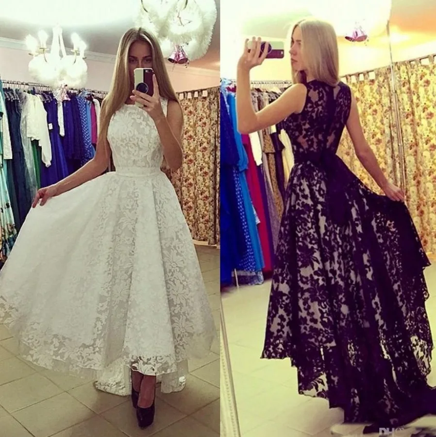 White Black Lace Wedding Dress Short Front Long Back China Bridal Gowns Vestidos De Noiva Vintage Black High Low Wedding Dresses
White Black Lace Wedding Dress Short Front Long Back China Bridal Gowns Vestidos De Noiva Vintage Black High Low Wedding Dresses