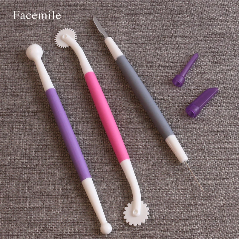 Facemile 3Pcs/set Sugarcraft Cake Decorating Modeling Mixed Plunger Cutters Cookie Fondant Sculpture Painbrush Cake Tool 52115
Facemile 3Pcs/set Sugarcraft Cake Decorating Modeling Mixed Plunger Cutters Cookie Fondant Sculpture Painbrush Cake Tool 52115