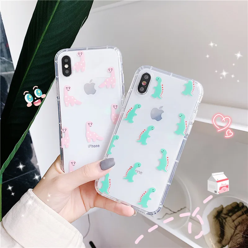 Cute Cartoon Dinosaur Phone Cases For iPhone 6 6S 7 8 Plus X Case Silicone Soft TPU Back Cover Airbag Case For iPhone XR XS MAX
Cute Cartoon Dinosaur Phone Cases For iPhone 6 6S 7 8 Plus X Case Silicone Soft TPU Back Cover Airbag Case For iPhone XR XS MAX