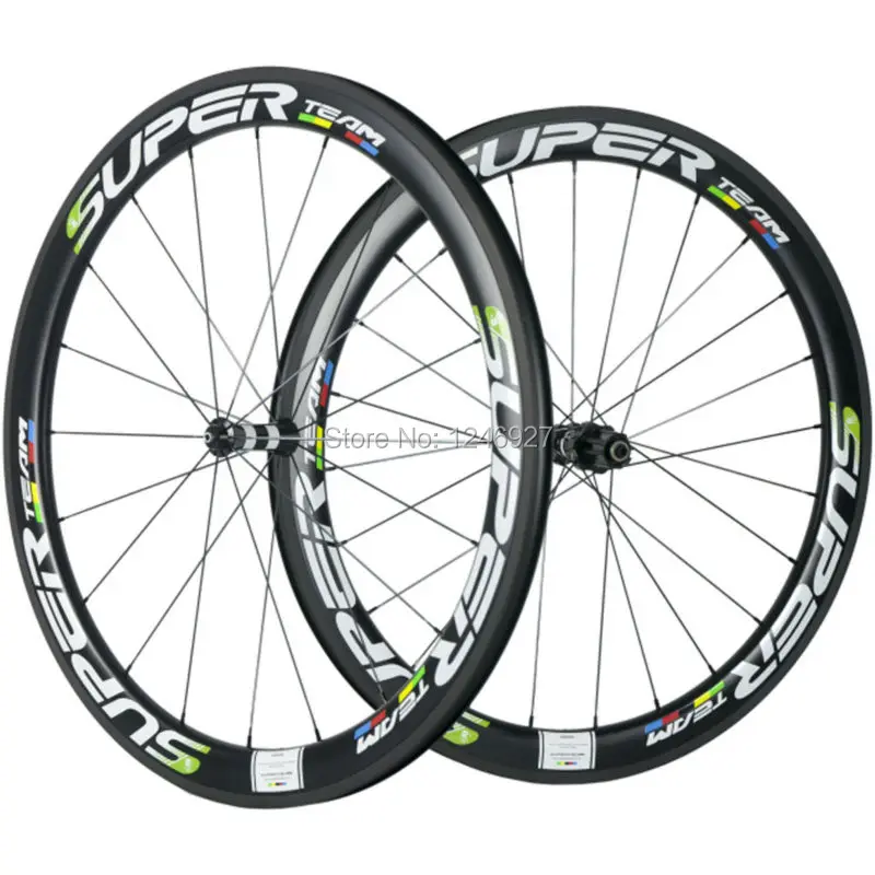 2017 New Design Superteam 50mm Carbon Wheels Clincher Road Bike Wheelset With DT 350 Hub Sapim Spokes Wheel Set
2017 New Design Superteam 50mm Carbon Wheels Clincher Road Bike Wheelset With DT 350 Hub Sapim Spokes Wheel Set