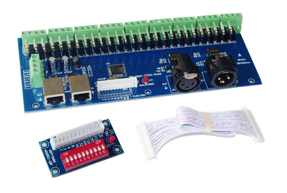 best price 1pcs DC12V-24V DMX-27CH-RJ45-led dimmer 1A*27CHdecoder led RGB controller FOR led strip led lamp
best price 1pcs DC12V-24V DMX-27CH-RJ45-led dimmer 1A*27CHdecoder led RGB controller FOR led strip led lamp