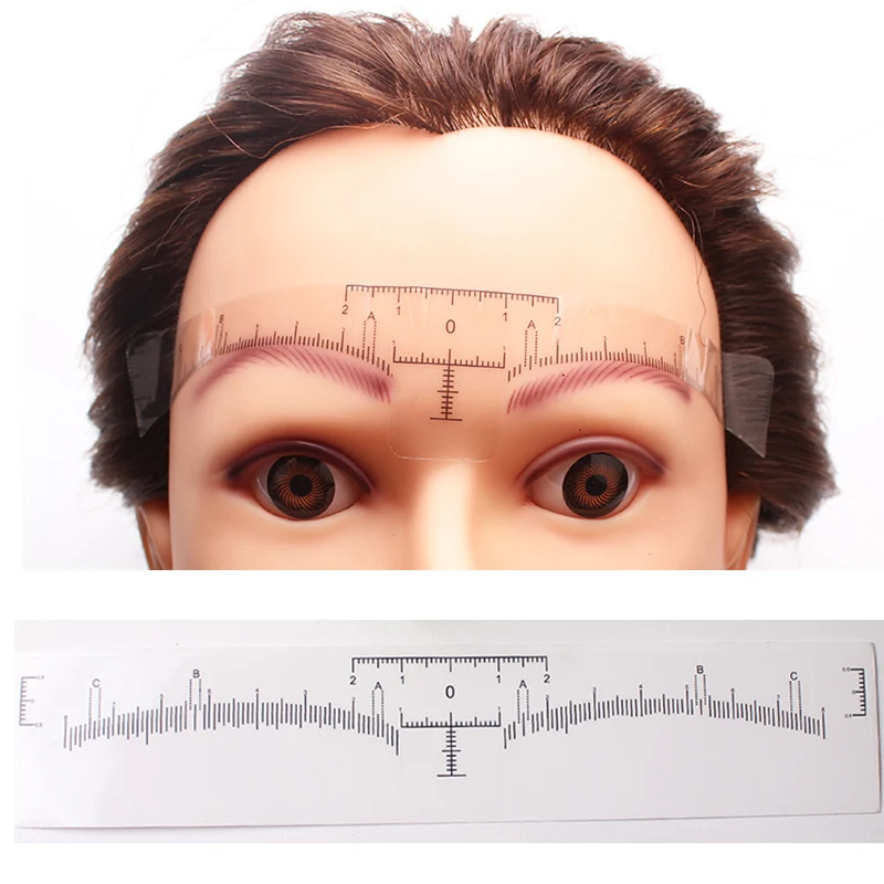 100pcs Microblading Disposable Accurate Tattoo Ruler Sticker Stencils Permanent Makeup Tebori Eyebrow Shaping Tools Measurement
100pcs Microblading Disposable Accurate Tattoo Ruler Sticker Stencils Permanent Makeup Tebori Eyebrow Shaping Tools Measurement
