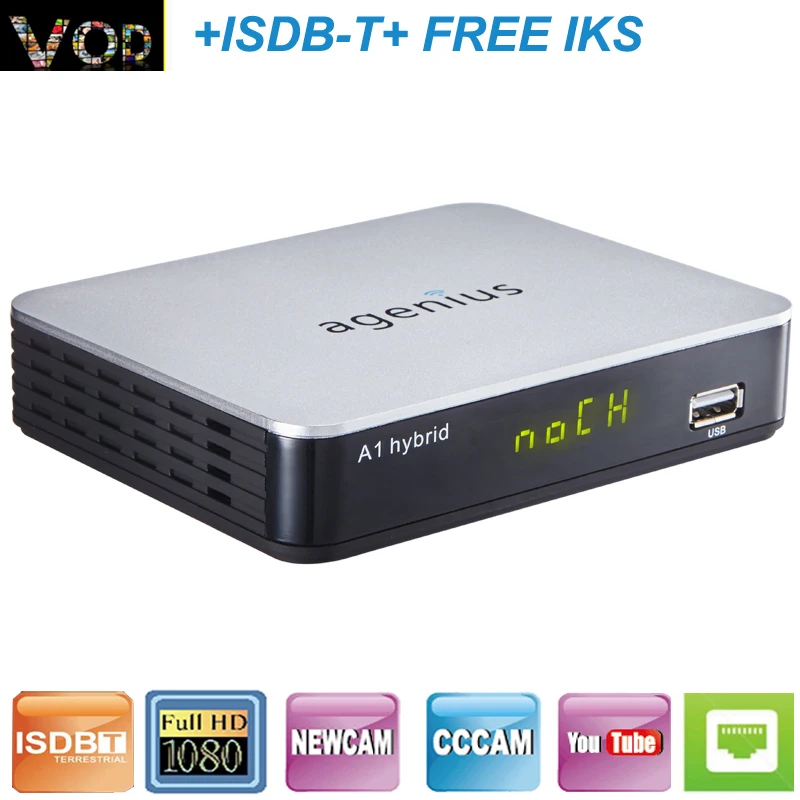 Free shipping cost A1 Hybrid with ISDB-T IKS FREE and support CS vod iptv for Brazil
Free shipping cost A1 Hybrid with ISDB-T IKS FREE and support CS vod iptv for Brazil