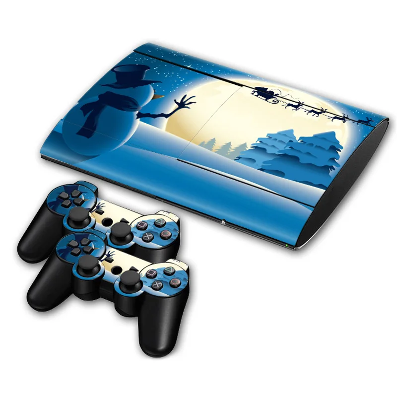 Decorative skin sticker For PS3 Super slim 4000 Console and 2PCS Controller Decals
Decorative skin sticker For PS3 Super slim 4000 Console and 2PCS Controller Decals