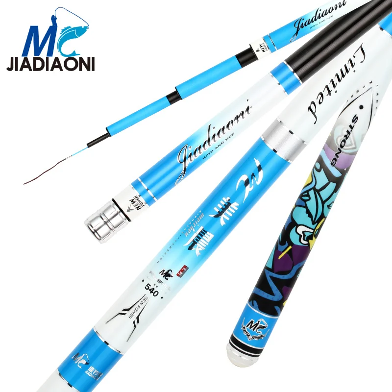 JIADIAONI 28Tune 46T 3kg Bearing 3.6-7.2m 1.2mm Tips Carbon Super Light Hard Long Taiwan Fishing Rod
JIADIAONI 28Tune 46T 3kg Bearing 3.6-7.2m 1.2mm Tips Carbon Super Light Hard Long Taiwan Fishing Rod