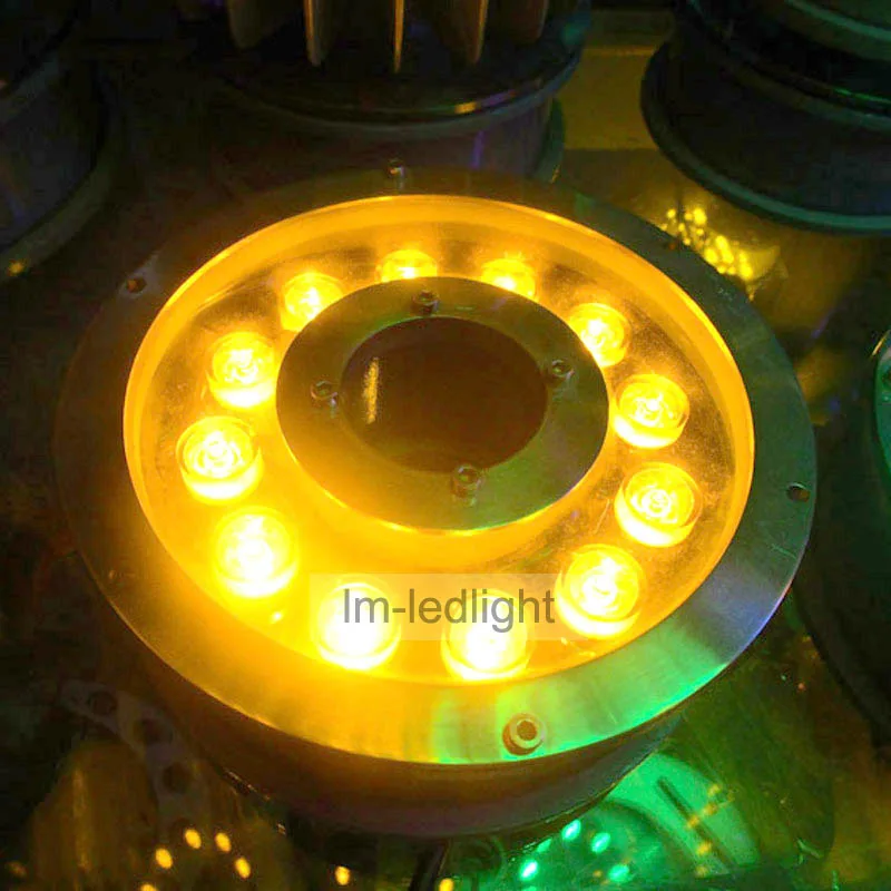 12V светодиодные лампы для бассейнов 12W наружные фонтаны света RGB