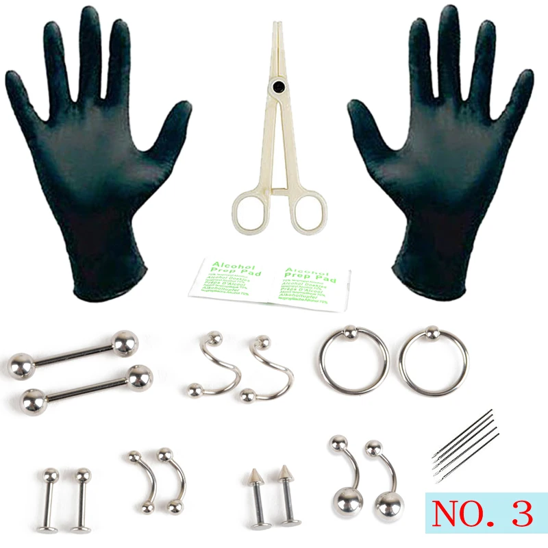 New Pro 16G 14G Belly Nipple Eyebrow Lip Nose Ring Tongue Body Piercing Kit Jewelry Tool Needles For Body Piercing Jewelry
New Pro 16G 14G Belly Nipple Eyebrow Lip Nose Ring Tongue Body Piercing Kit Jewelry Tool Needles For Body Piercing Jewelry