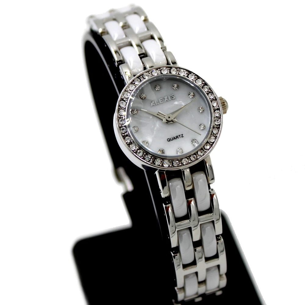 Alexis Ladies Fashion Analog Quartz Round Watch Japan PC21J Movement Shiny Silver Metal Band White Dial Water Resistant
Alexis Ladies Fashion Analog Quartz Round Watch Japan PC21J Movement Shiny Silver Metal Band White Dial Water Resistant