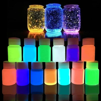 Super bright 12 bottles/packets fluorescent glittery paint can be used directly luminous colorful painting 20 grams
Super bright 12 bottles/packets fluorescent glittery paint can be used directly luminous colorful painting 20 grams