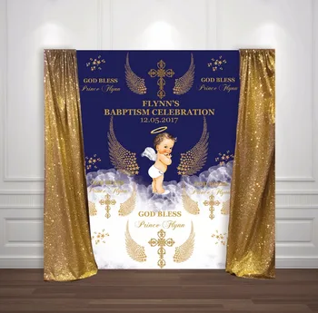 custom Gold Royal Blue Prince Crown angel wings god bless backdrops High quality Computer print party background
custom Gold Royal Blue Prince Crown angel wings god bless backdrops High quality Computer print party background