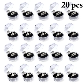 20pcs Crystal Acrylic Portable Transparent Rings Earring Display Box Wedding Jewelry Package Box Ring Organizer Storage Box
20pcs Crystal Acrylic Portable Transparent Rings Earring Display Box Wedding Jewelry Package Box Ring Organizer Storage Box