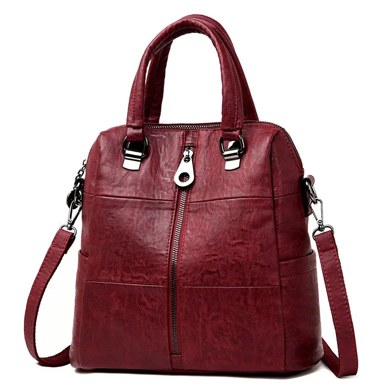 3-in-1 Woman Leather Backpacks Vintage Female Shoulder Bag Sac a Dos Travel Ladies Bagpack Mochilas School Bag For Girl Preppy
3-in-1 Woman Leather Backpacks Vintage Female Shoulder Bag Sac a Dos Travel Ladies Bagpack Mochilas School Bag For Girl Preppy