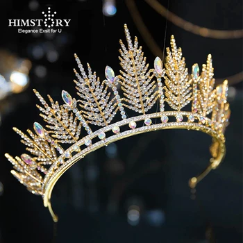Himstory Gold/White Large Vintage Baroque Wedding Queen Crown Crystal Prom Rhinestone Pageant Tiara Bridal Hair Accessories
Himstory Gold/White Large Vintage Baroque Wedding Queen Crown Crystal Prom Rhinestone Pageant Tiara Bridal Hair Accessories