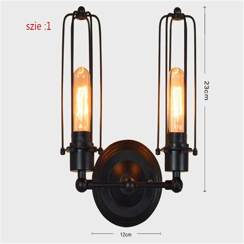 Industrial 2 Lights Retro Loft Edison Wall Lamp Bedroom Wall Lights Home Decor Rustic Industrial E27/E26 Lamp Holder Wall Sconce
Industrial 2 Lights Retro Loft Edison Wall Lamp Bedroom Wall Lights Home Decor Rustic Industrial E27/E26 Lamp Holder Wall Sconce